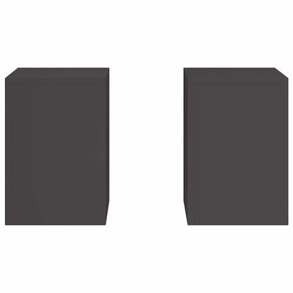 Supporto per piante 2 pcs Nero 24 x 24 x 35 cm Acciaio