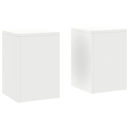 Supporto per piante 2 pcs Bianco 24 x 24 x 35 cm Acciaio