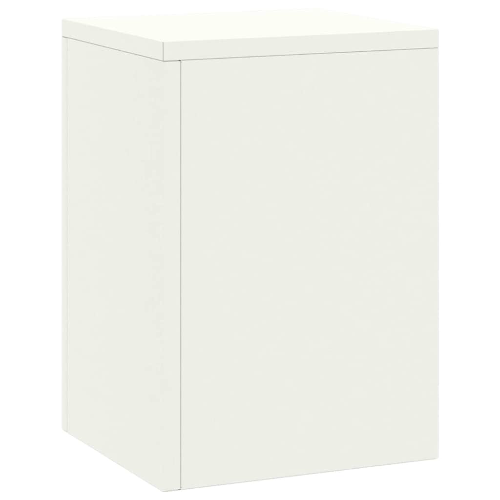 Supporto per piante 2 pcs Bianco 24 x 24 x 35 cm Acciaio