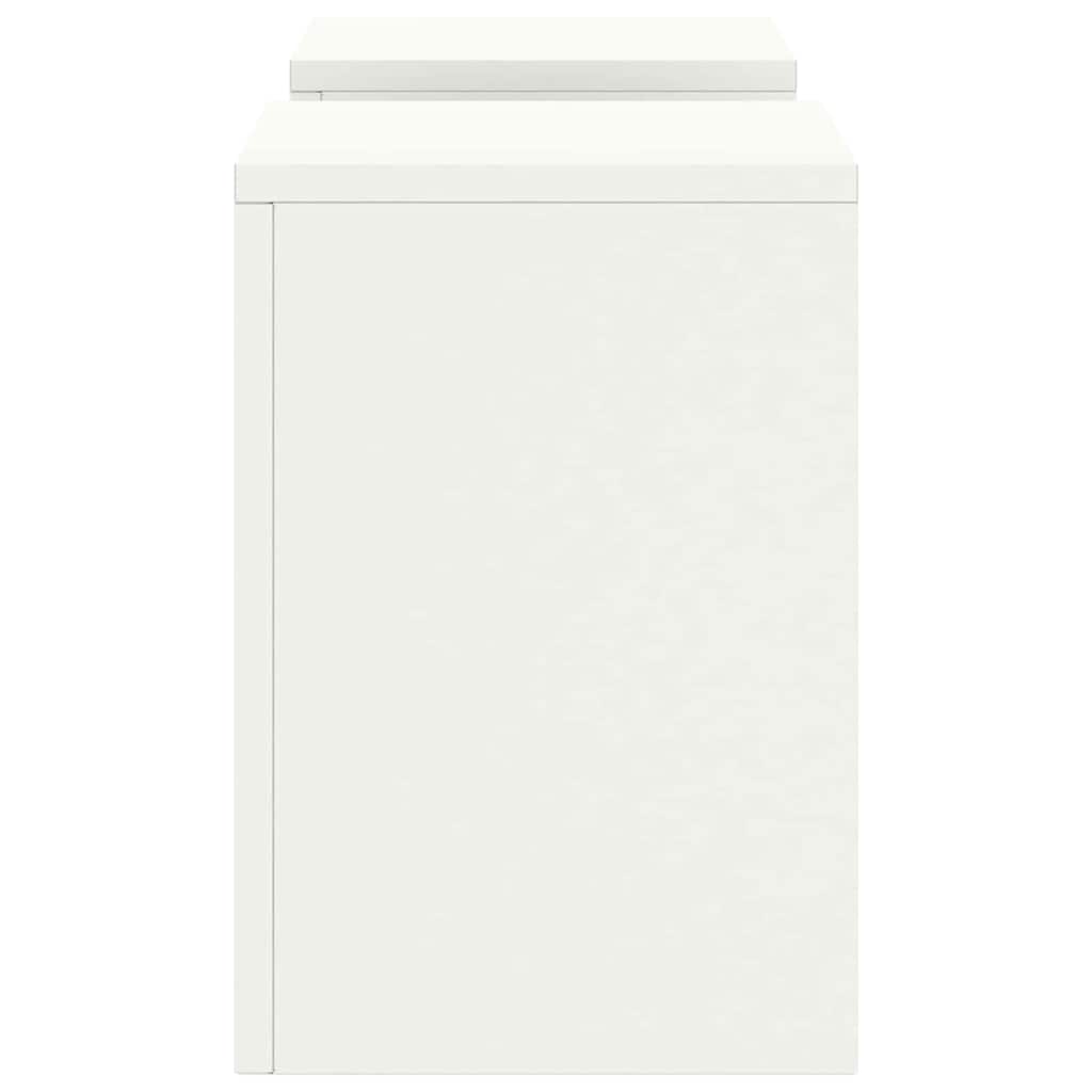 Supporto per piante 2 pcs Bianco 24 x 24 x 35 cm Acciaio