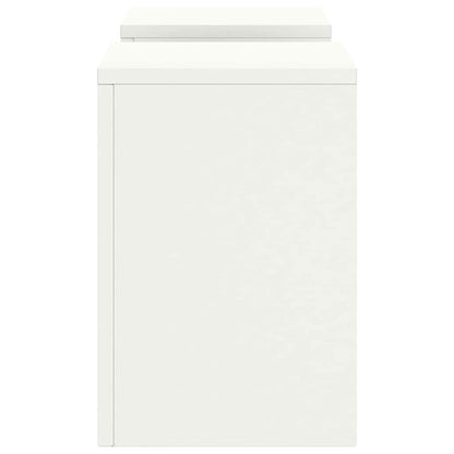Supporto per piante 2 pcs Bianco 24 x 24 x 35 cm Acciaio