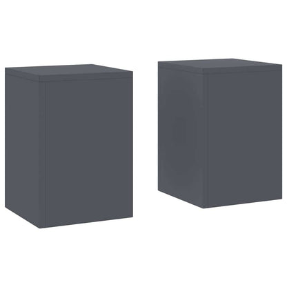 Supporto per piante 2 pcs Antracite 24 x 24 x 35 cm Acciaio