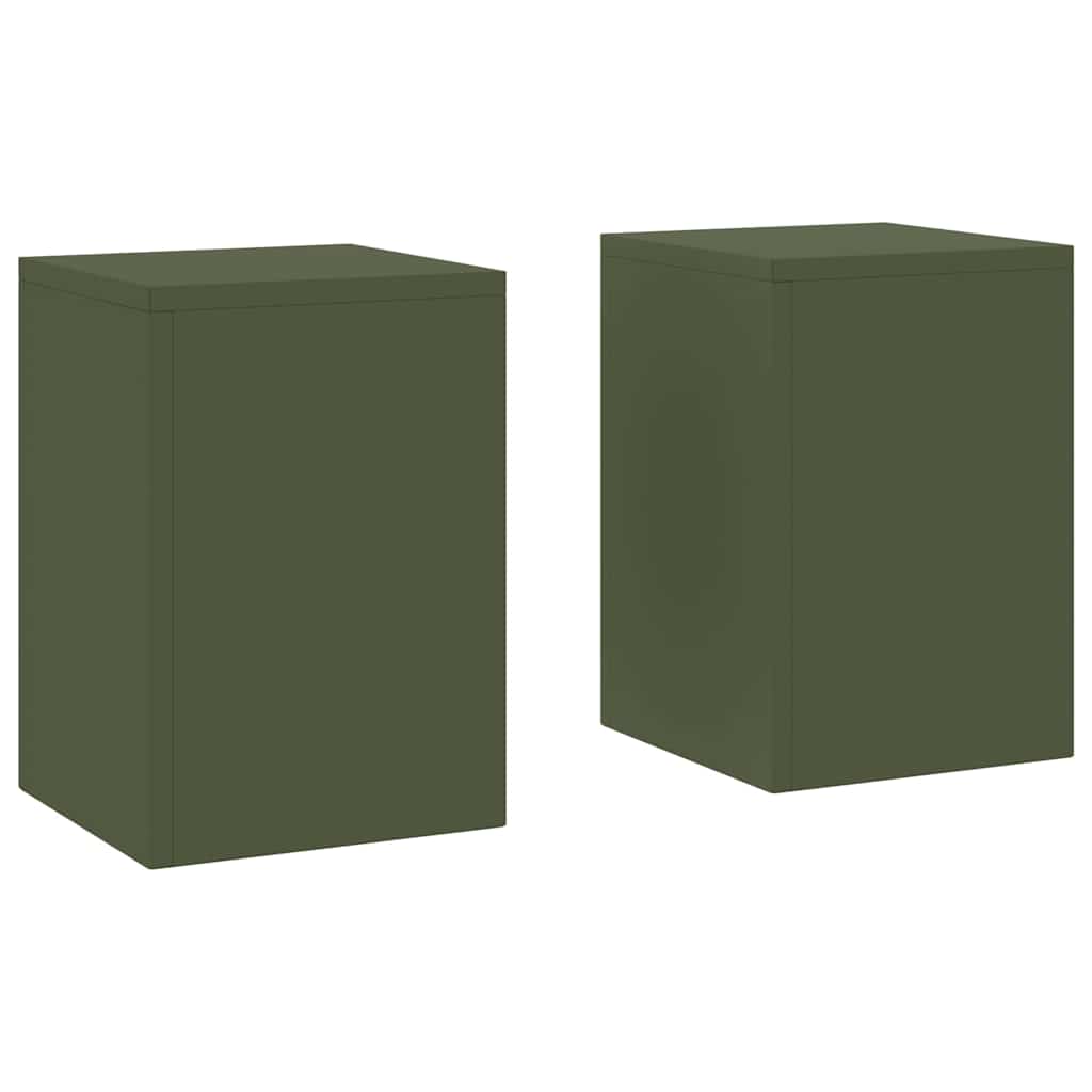 Supporto per piante 2 pcs Oliver verde 24 x 24 x 35 cm Acciaio