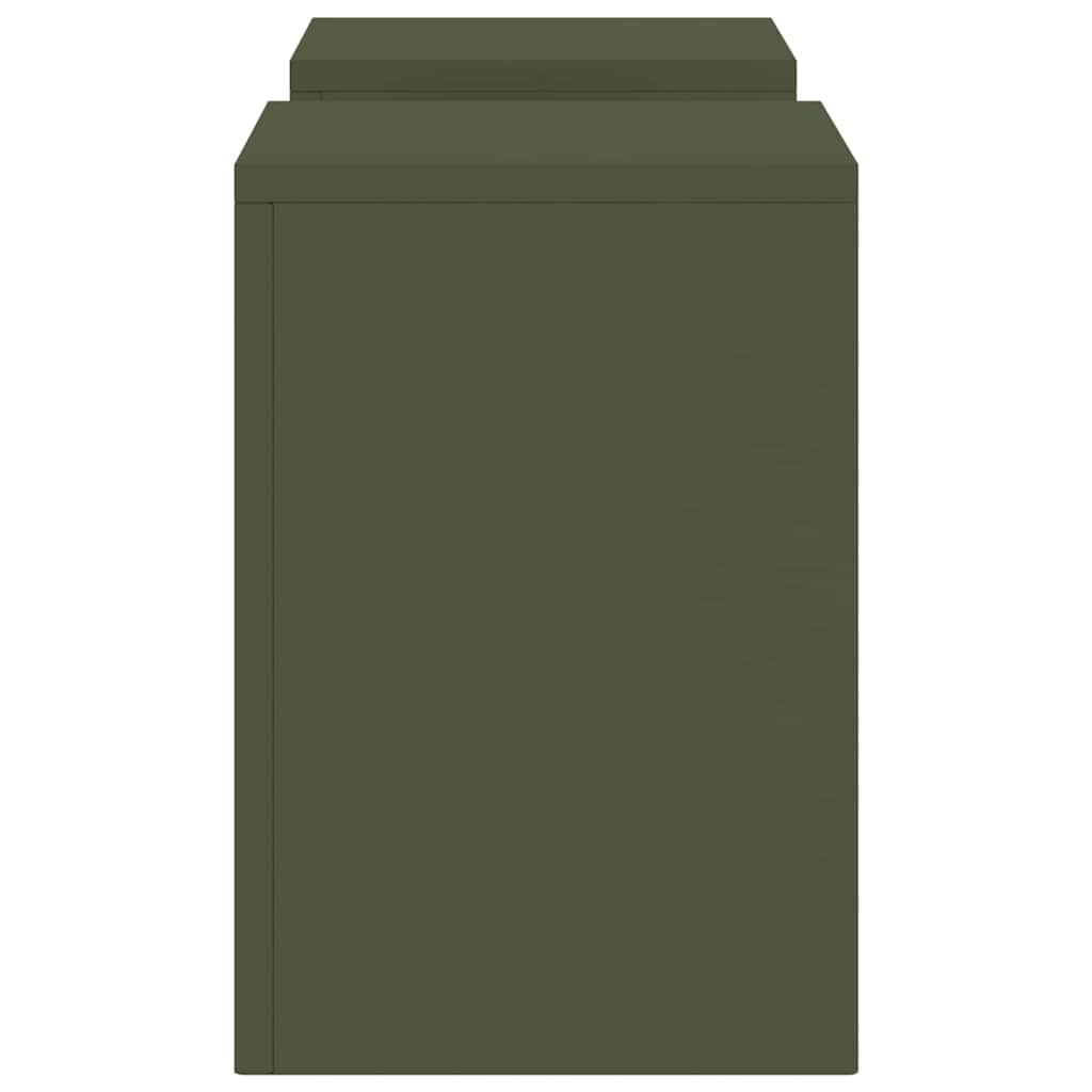 Supporto per piante 2 pcs Oliver verde 24 x 24 x 35 cm Acciaio