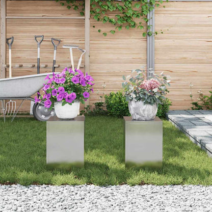 Supporto per piante 2 pcs Argento 24 x 24 x 35 cm
