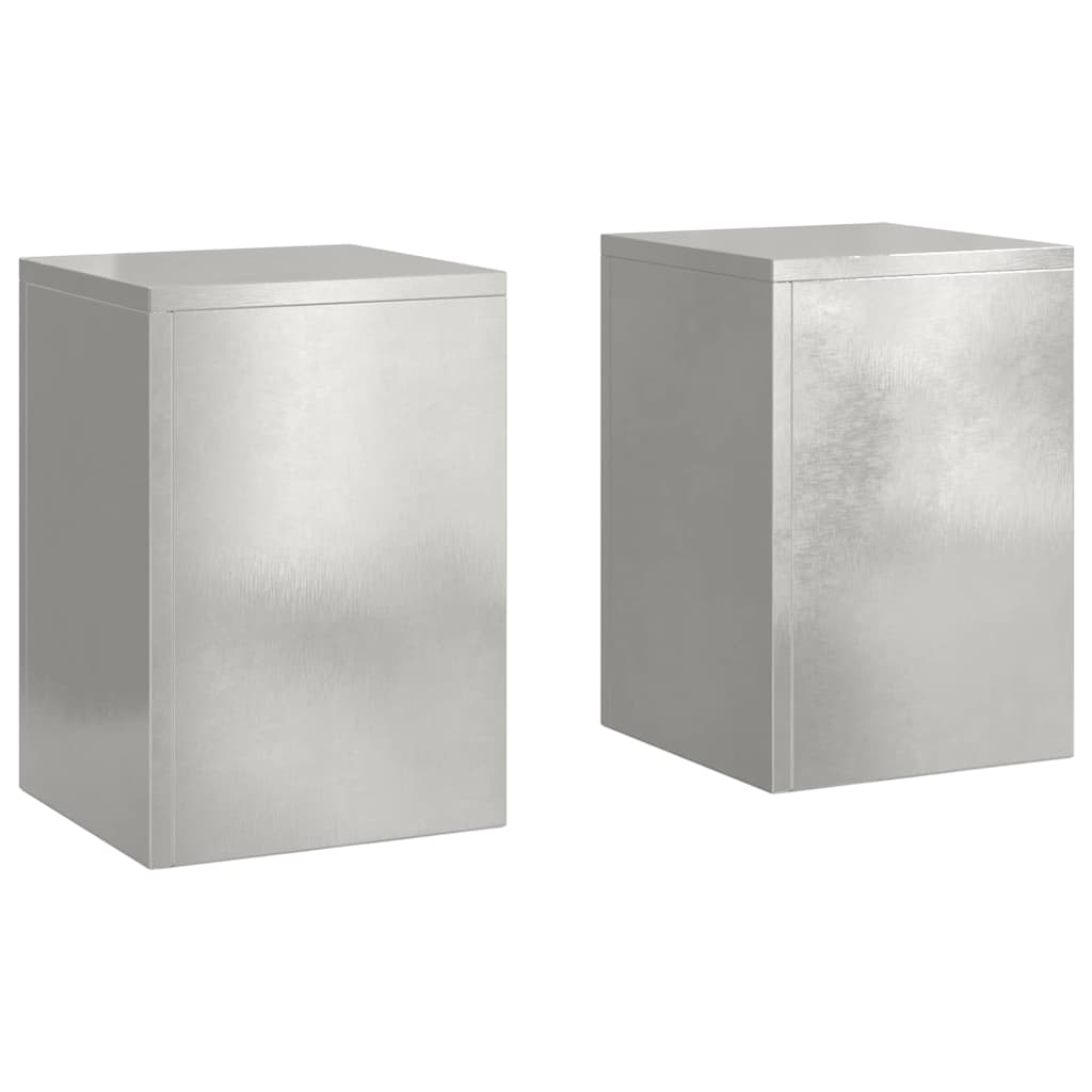 Supporto per piante 2 pcs Argento 24 x 24 x 35 cm