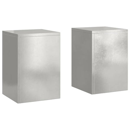 Supporto per piante 2 pcs Argento 24 x 24 x 35 cm