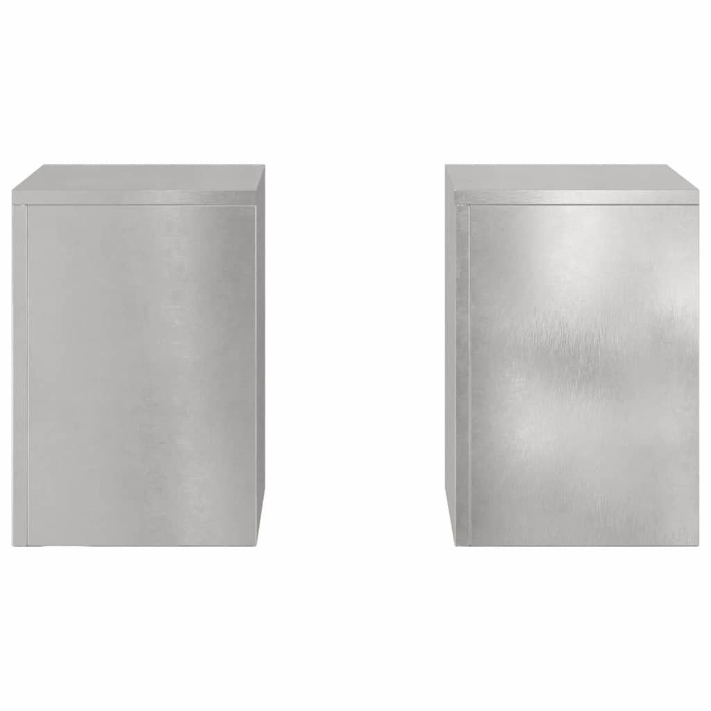 Supporto per piante 2 pcs Argento 24 x 24 x 35 cm