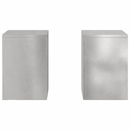 Supporto per piante 2 pcs Argento 24 x 24 x 35 cm