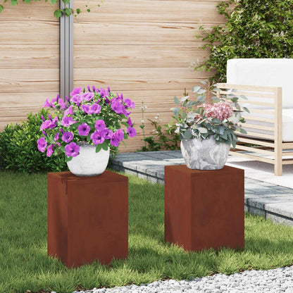 Supporto per piante 2 pcs Ruggine 24 x 24 x 35 cm | homemem39