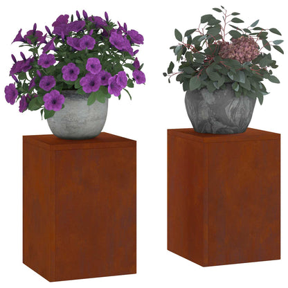 Supporto per piante 2 pcs Ruggine 24 x 24 x 35 cm | homemem39