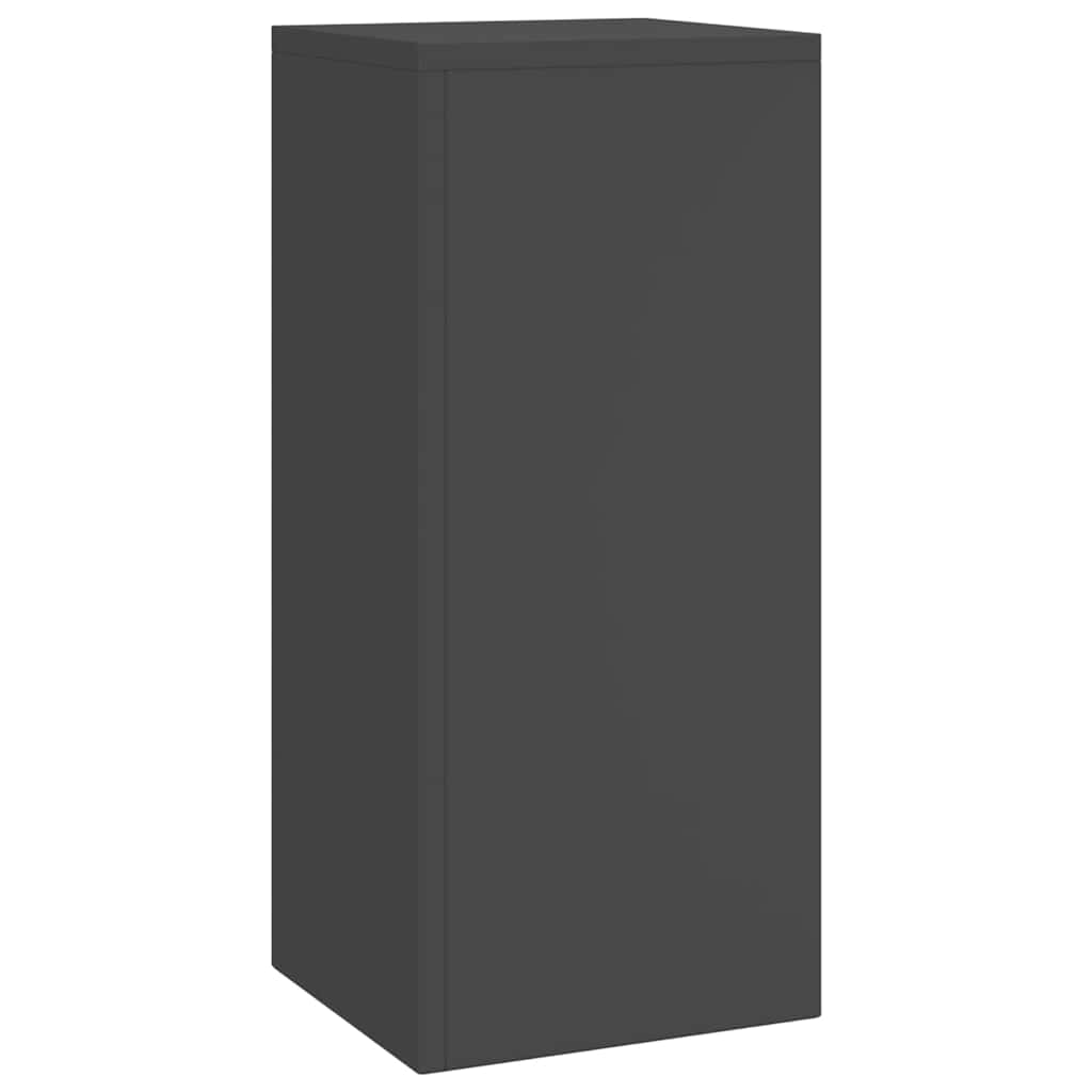 Supporto per piante 2 pcs Nero 24 x 24 x 55 cm Acciaio