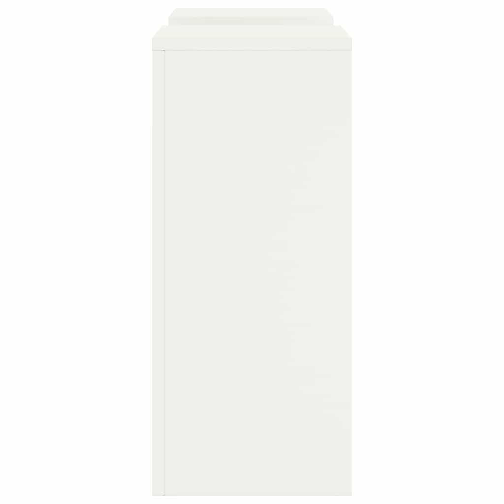 Supporto per piante 2 pcs Bianco 24 x 24 x 55 cm Acciaio | homemem39