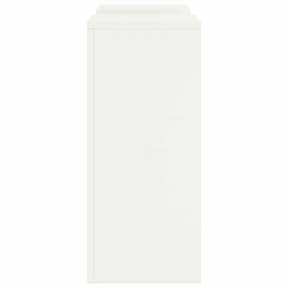 Supporto per piante 2 pcs Bianco 24 x 24 x 55 cm Acciaio | homemem39