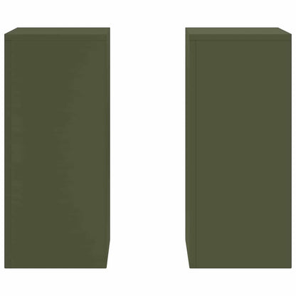 Supporto per piante 2 pcs Oliver verde 24 x 24 x 55 cm Acciaio