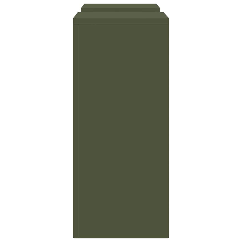 Supporto per piante 2 pcs Oliver verde 24 x 24 x 55 cm Acciaio