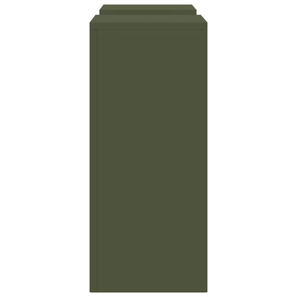 Supporto per piante 2 pcs Oliver verde 24 x 24 x 55 cm Acciaio