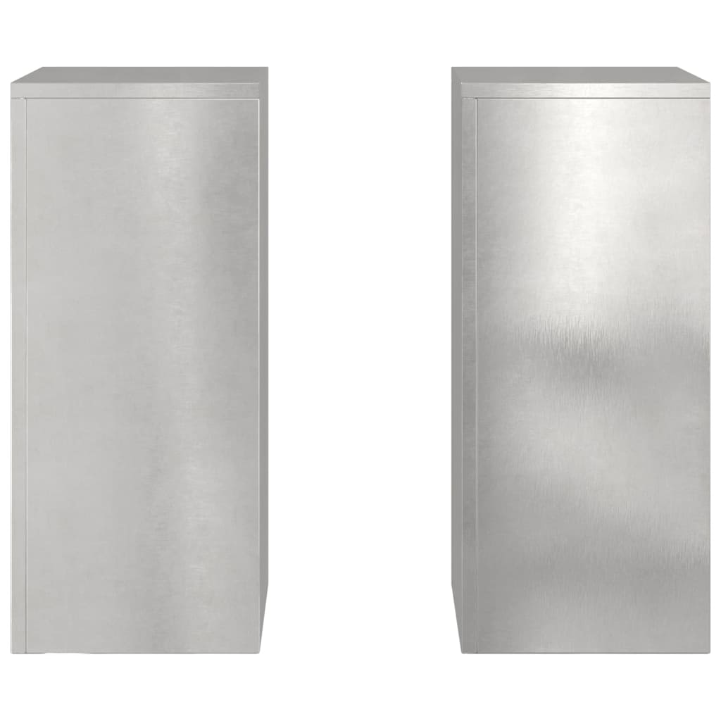 Supporto per piante 2 pcs Argento 24 x 24 x 55 cm