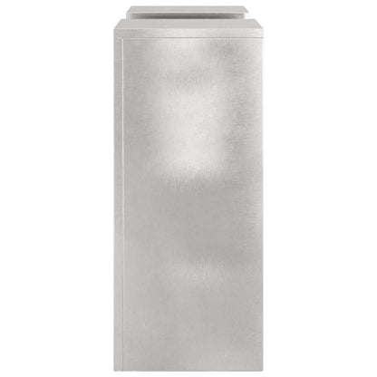 Supporto per piante 2 pcs Argento 24 x 24 x 55 cm