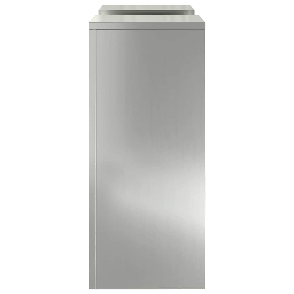 Supporto per piante 2 pcs Argento 24 x 24 x 55 cm