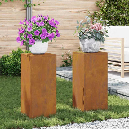 Supporto per piante 2 pcs Ruggine 24 x 24 x 55 cm