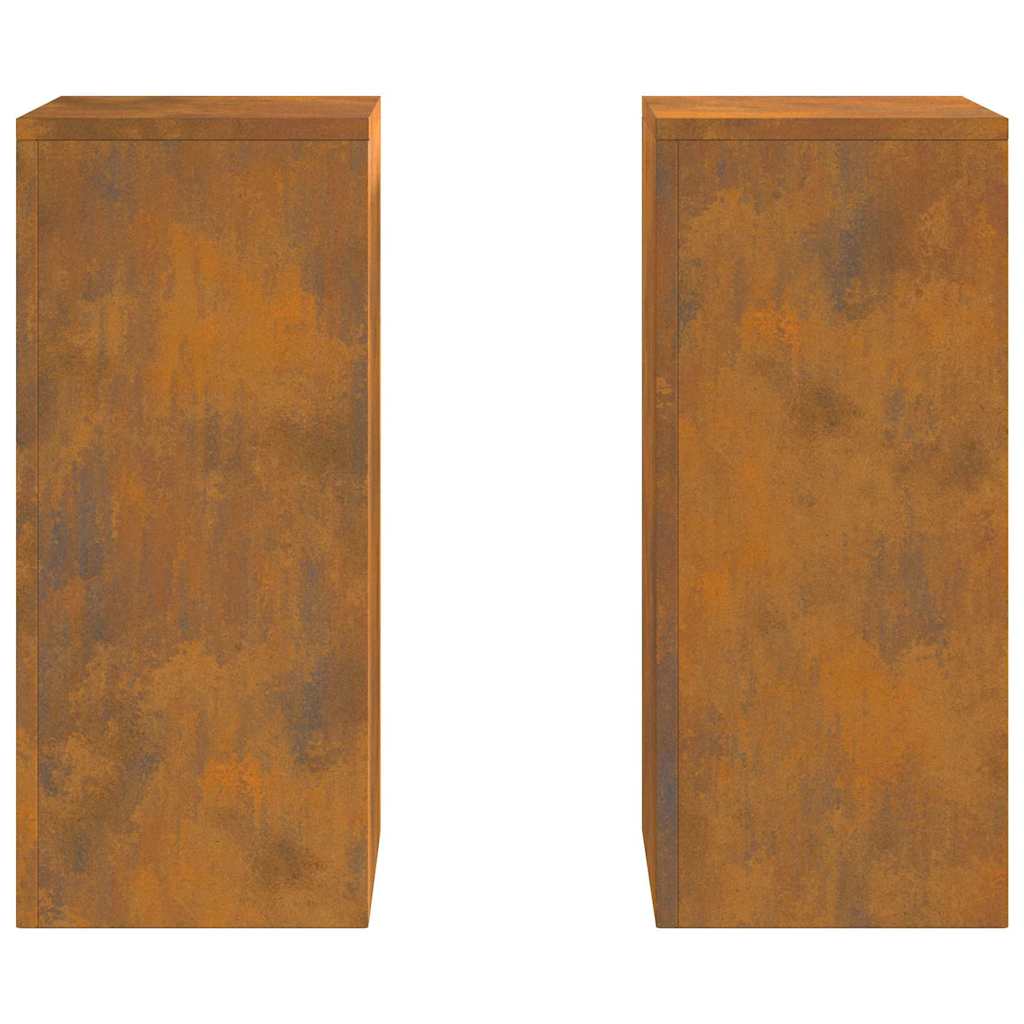 Supporto per piante 2 pcs Ruggine 24 x 24 x 55 cm