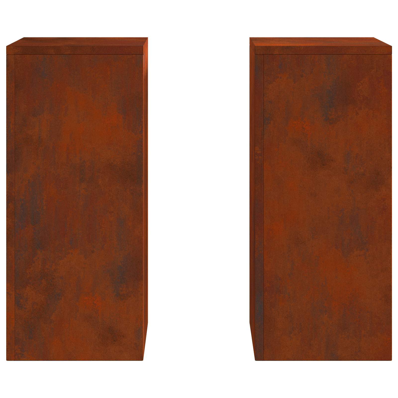 Supporto per piante 2 pcs Ruggine 24 x 24 x 55 cm | homemem39