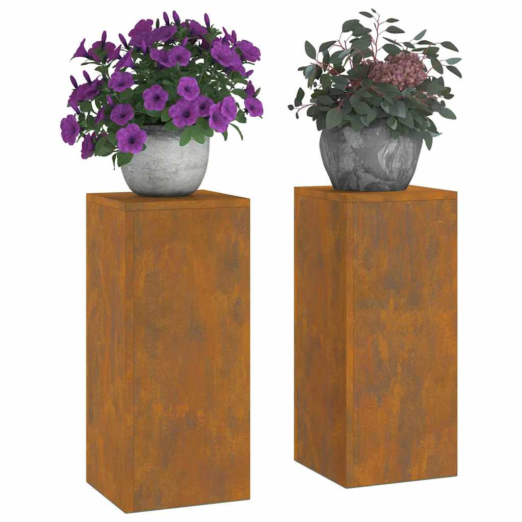 Supporto per piante 2 pcs Ruggine 24 x 24 x 55 cm