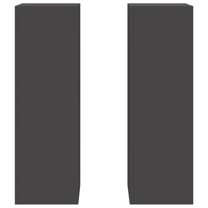 Supporto per piante 2 pcs Nero 24 x 24 x 75 cm Acciaio