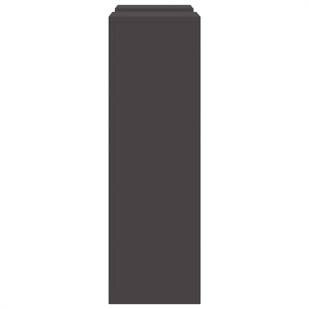 Supporto per piante 2 pcs Nero 24 x 24 x 75 cm Acciaio