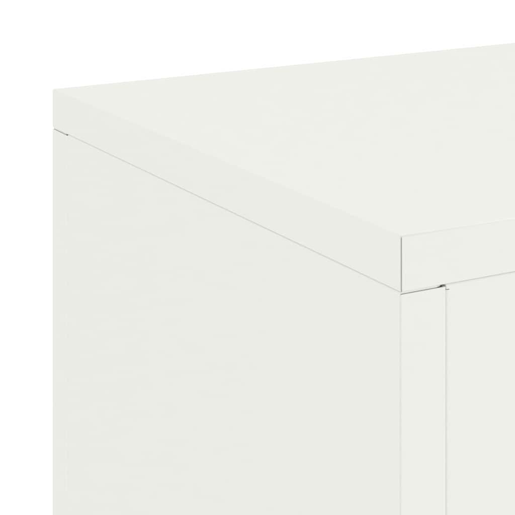 Supporto per piante 2 pcs Bianco 24 x 24 x 75 cm Acciaio | homemem39