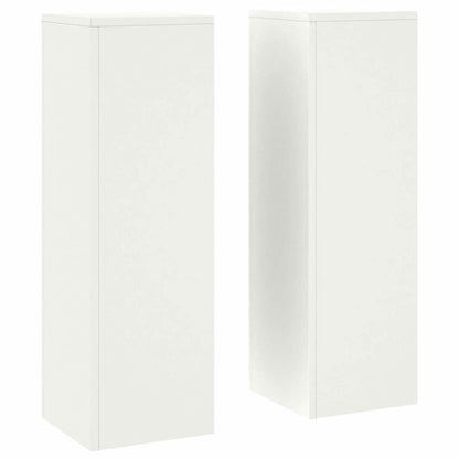 Supporto per piante 2 pcs Bianco 24 x 24 x 75 cm Acciaio | homemem39
