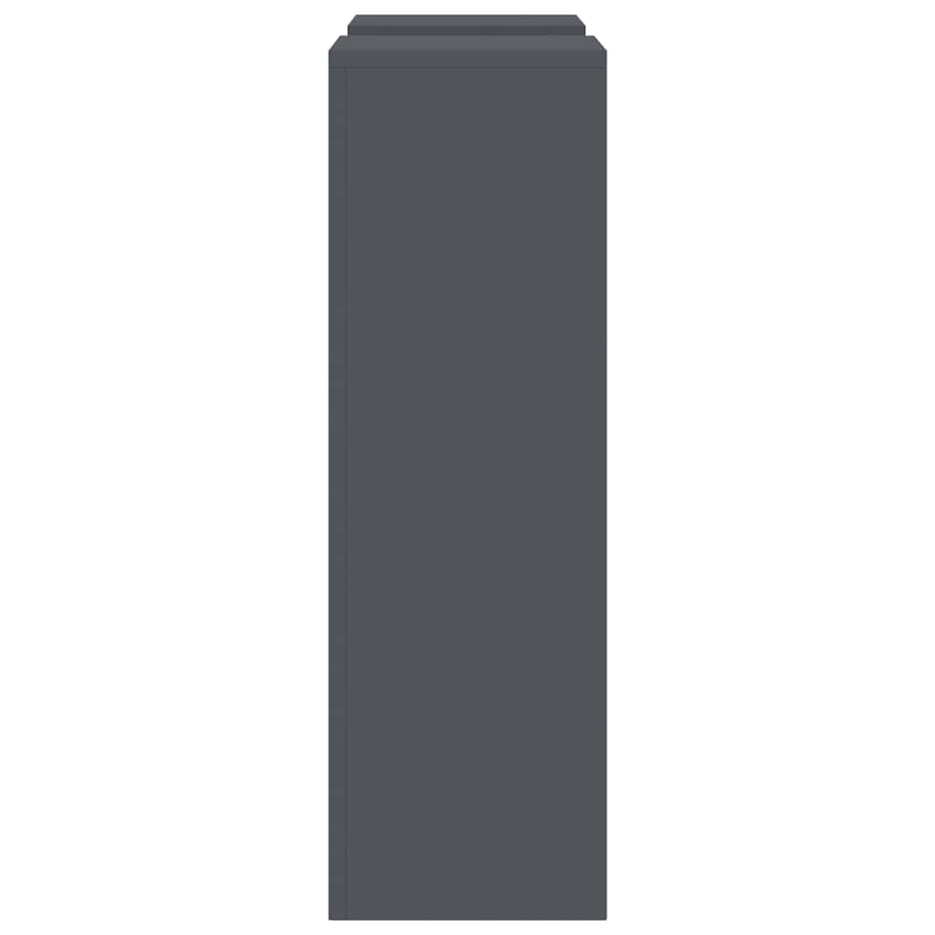 Supporto per piante 2 pcs Antracite 24 x 24 x 75 cm Acciaio