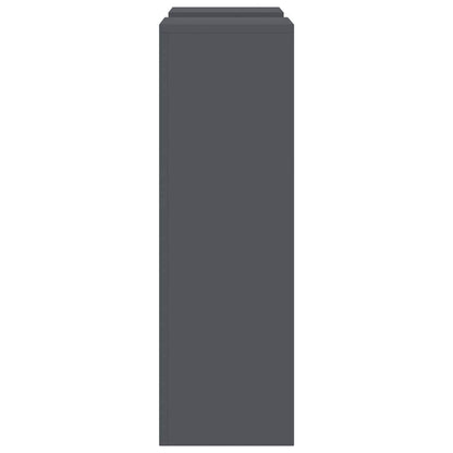 Supporto per piante 2 pcs Antracite 24 x 24 x 75 cm Acciaio