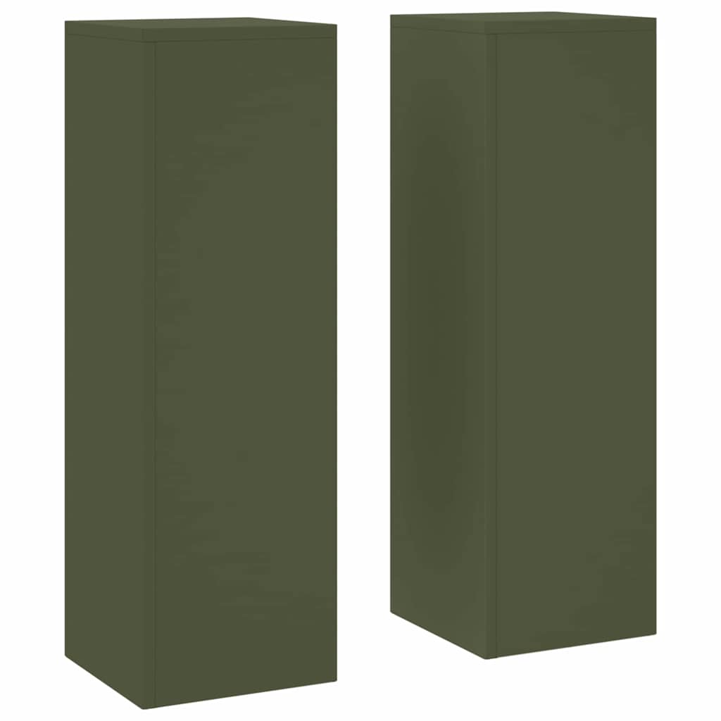 Supporto per piante 2 pcs Oliver verde 24 x 24 x 75 cm Acciaio