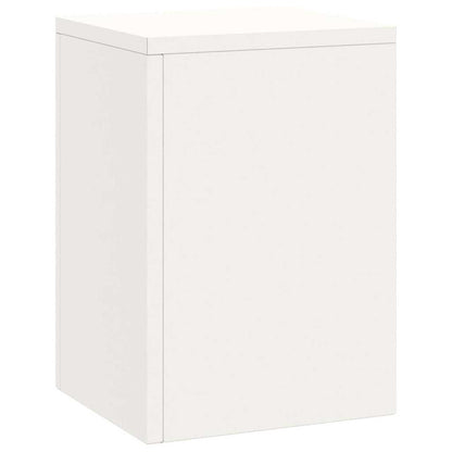 Supporto per piante 3 pcs Bianco Acciaio