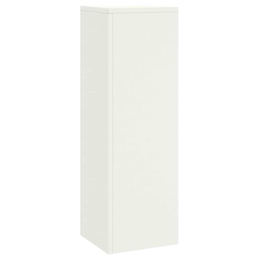 Supporto per piante 3 pcs Bianco Acciaio