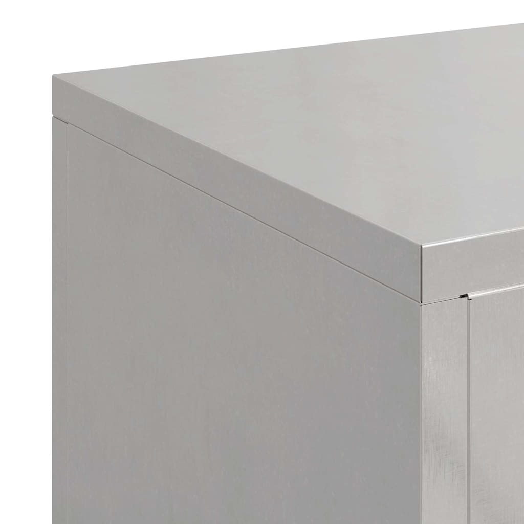 Supporto per piante 3 pcs Argento Acciaio inossidabile