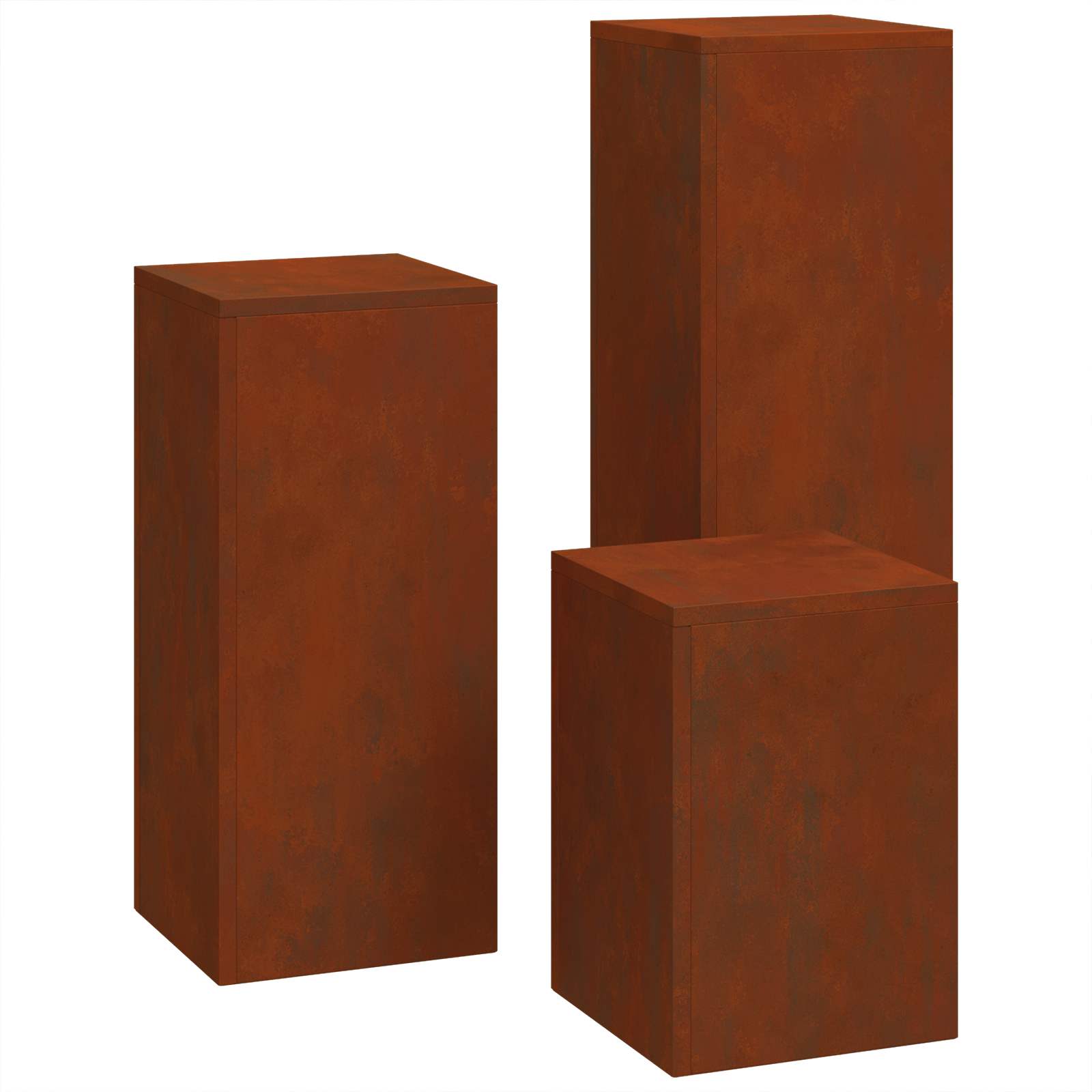 Supporto per piante 3 pcs Ruggine | homemem39