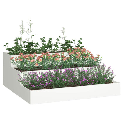 Vaso da giardino Bianco 90 x 90 x 35 cm