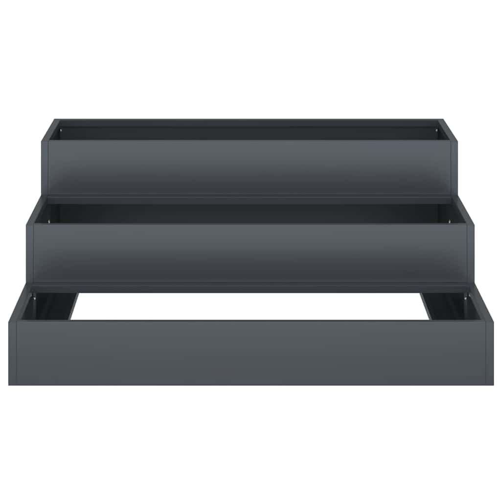 Vaso da giardino Antracite 90 x 90 x 35 cm