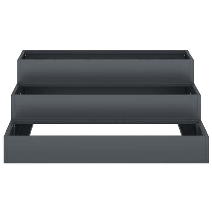 Vaso da giardino Antracite 90 x 90 x 35 cm