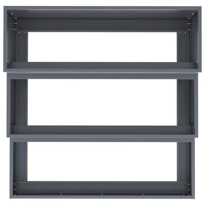 Vaso da giardino Antracite 90 x 90 x 35 cm