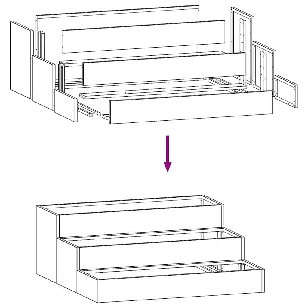 Vaso da giardino Verde oliva 90 x 90 x 35 cm