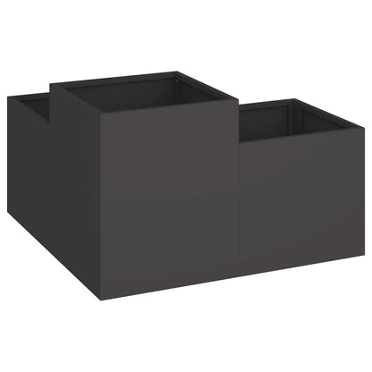Vaso da giardino Nero 80 x 80 x 48 cm Acciaio