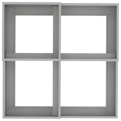 Vaso da giardino Argento 80 x 80 x 48 cm Acciaio inossidabile