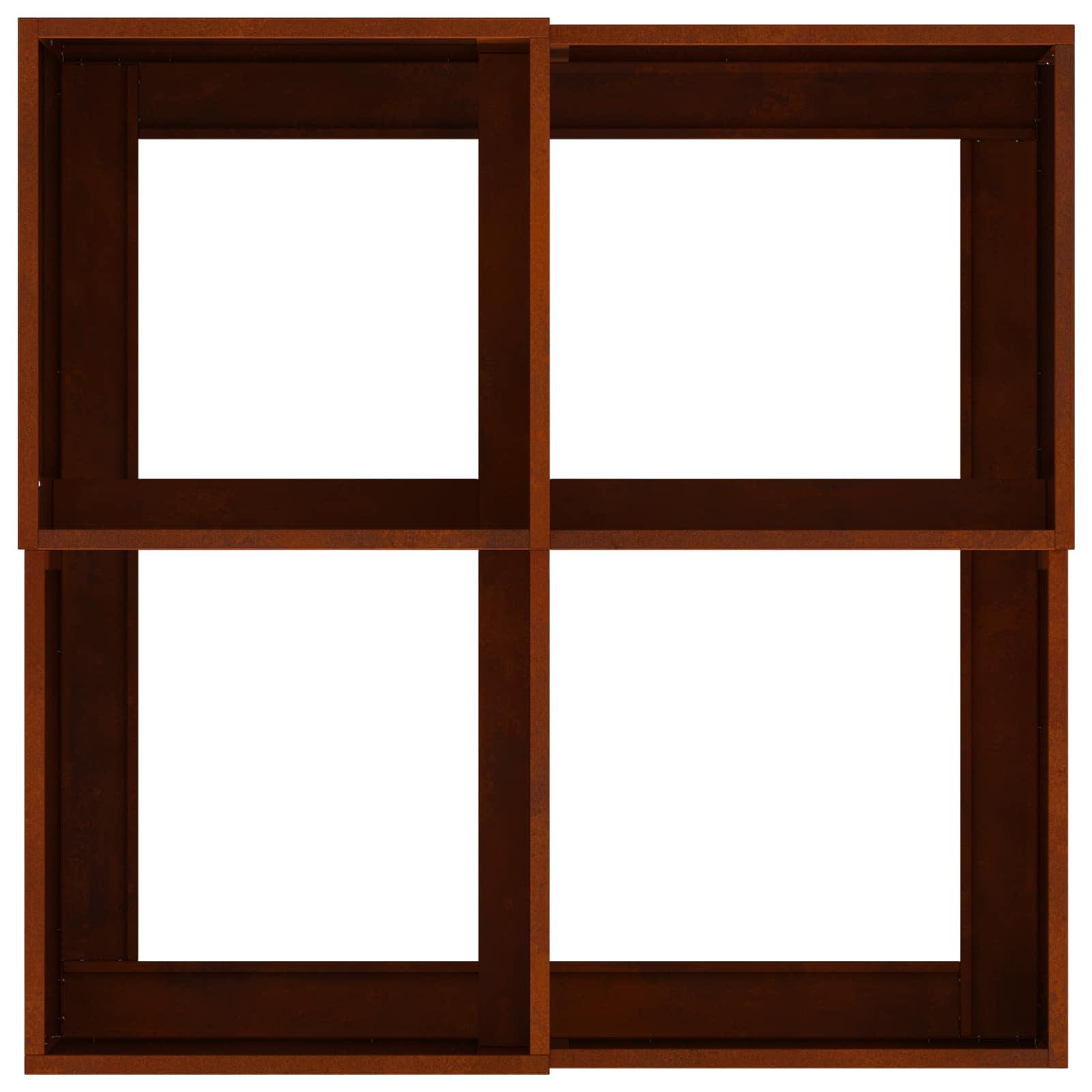 Vaso da giardino Ruggine 80 x 80 x 48 cm | homemem39