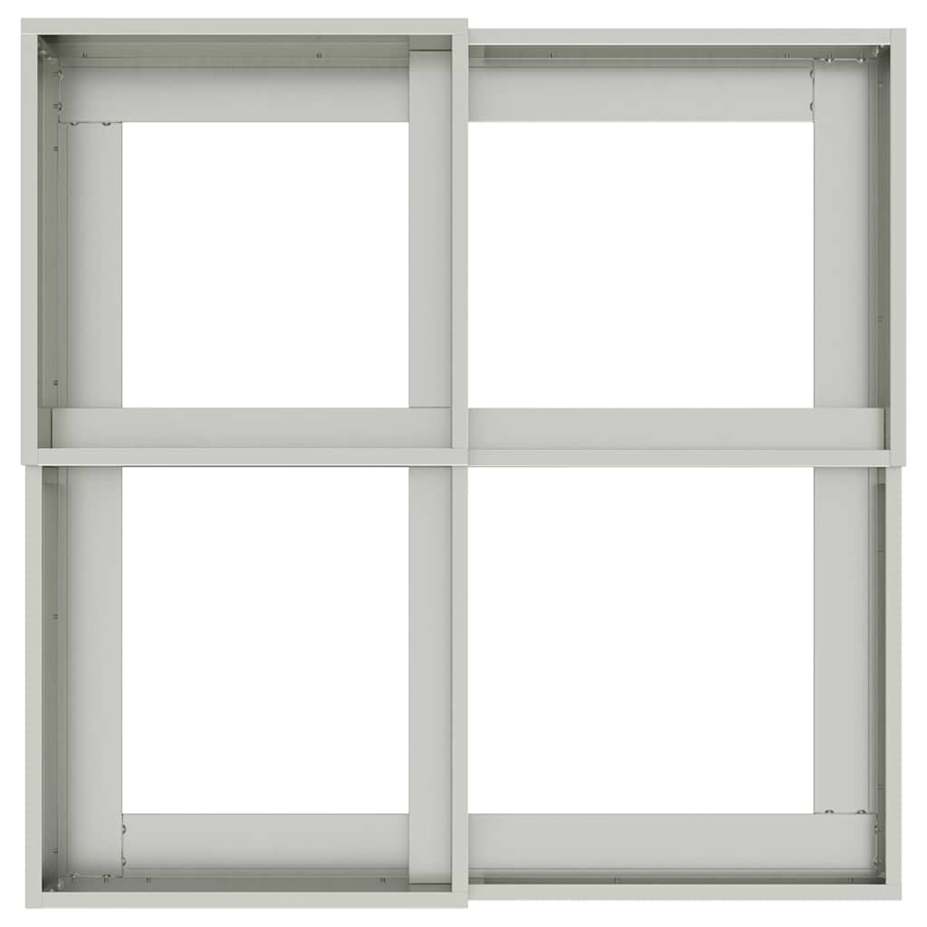 Vaso da giardino Argento 80 x 80 x 60 cm Acciaio zincato