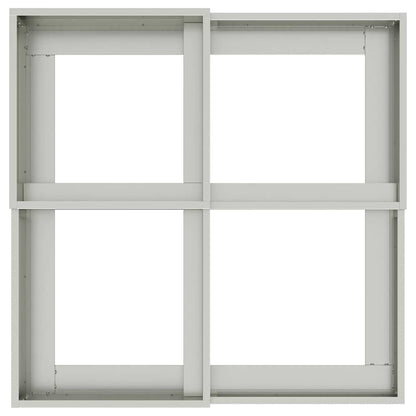 Vaso da giardino Argento 80 x 80 x 60 cm Acciaio zincato