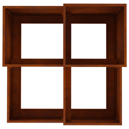 Vaso da giardino Ruggine 100 x 100 x 60 cm | homemem39